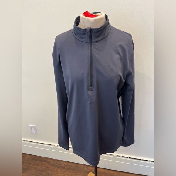 New with tags || SPYDER Men’s Prospect zip t-neck shirt || SPYDER top for men - Picture 11 of 13